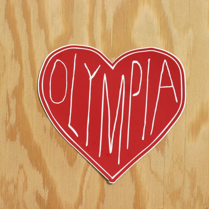 Discovery Stickers - Wholesale Sticker - Olympia Heart Vinyl Sticker2