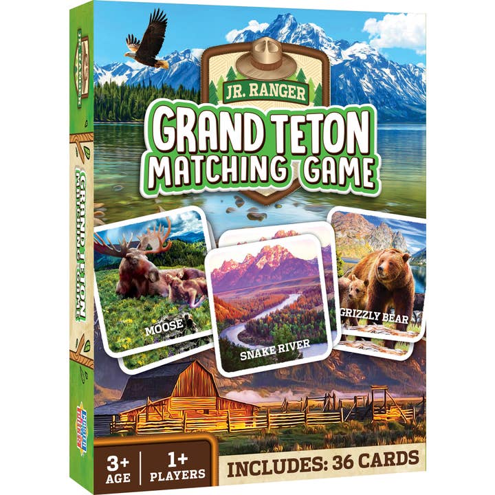 Jr. Ranger - Grand Teton Matching Game for wholesale by Masterpieces Puzzles