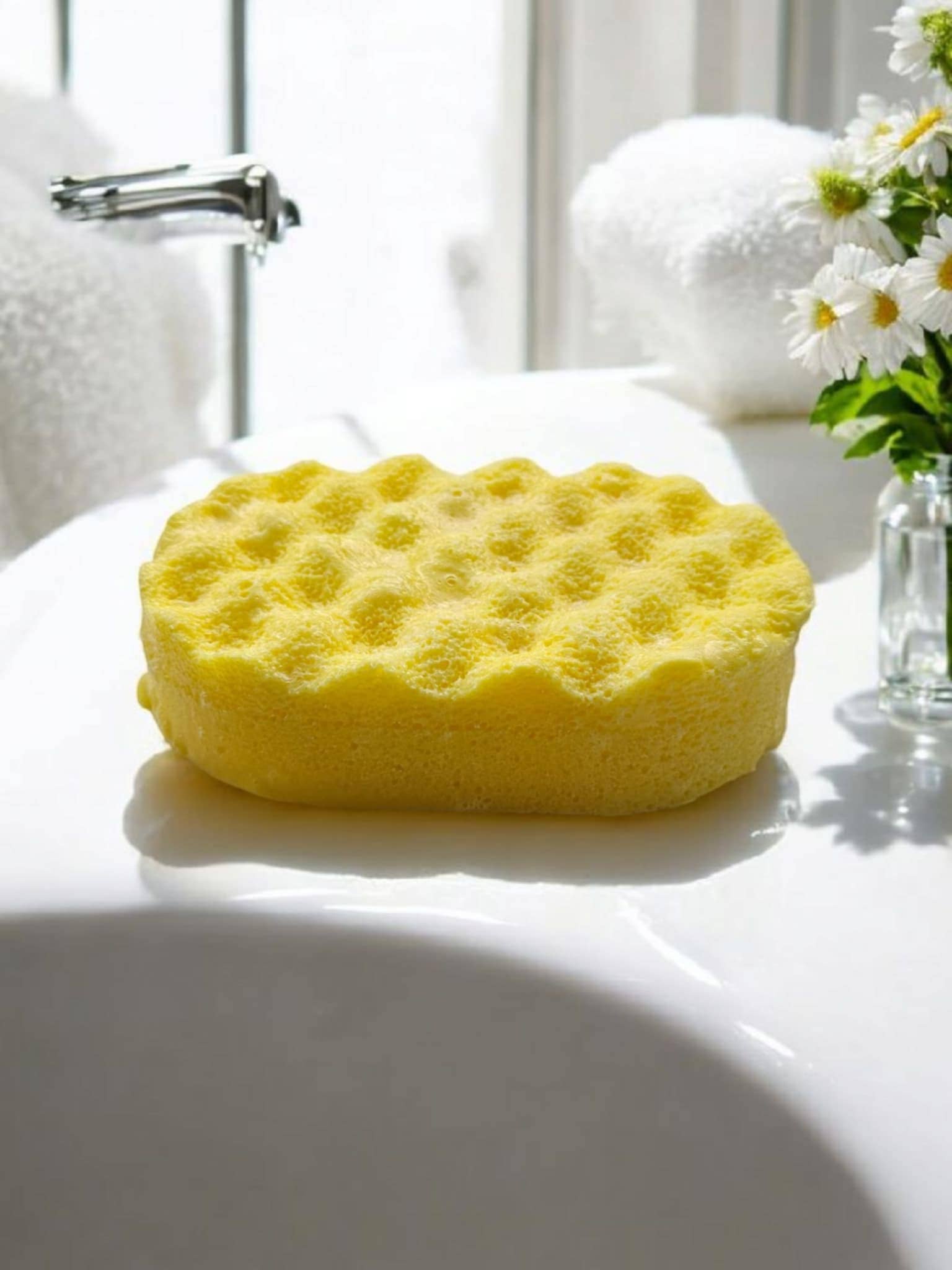 Divaspa – wholesale Bath pouf/sponge – Daisies Soap Sponge0
