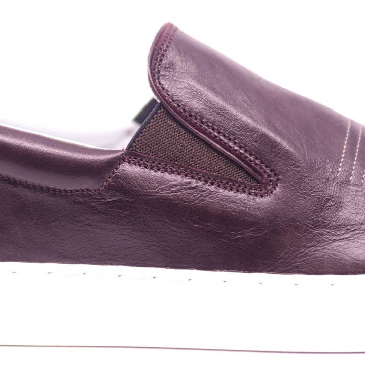 Genuine Leather Slip-On Sneakers for wholesale by Max Leather Inc.