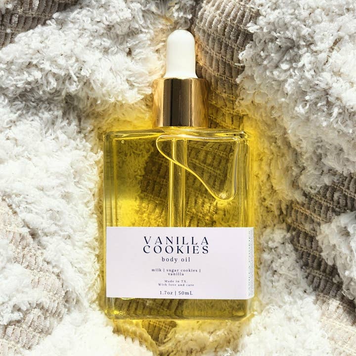 Vanilla Cookies Body Oil for wholesale by porter + rose