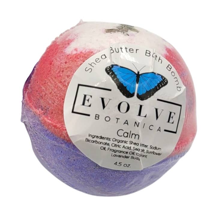 Natural Bath Bomb handmade - Just Calm Down - Bath Gifts for wholesale by Evolve Botanica