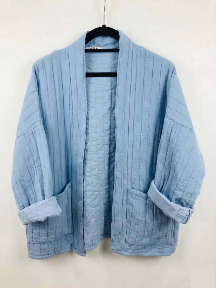 Mimi & Gogo - Vente Veste – femme - Veste matelassée en gaze de coton @5343_VesMatelasséGaze37