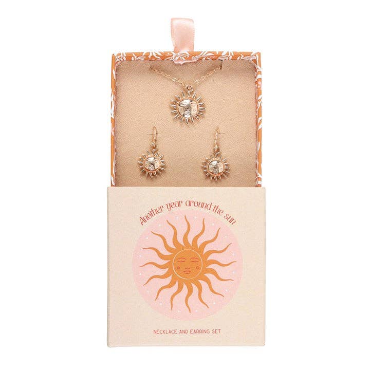 Something Different Wholesale - Wholesale Jewelry Set - Sun Earring and Necklace Set1