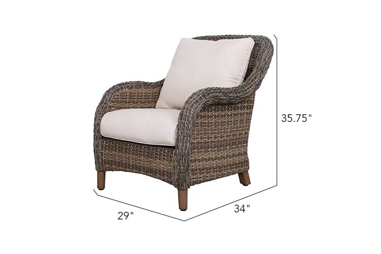 Beige Mitchell 4-Piece Wicker Sofa Set with Swivel Rocking Chairs for wholesale on Faire5