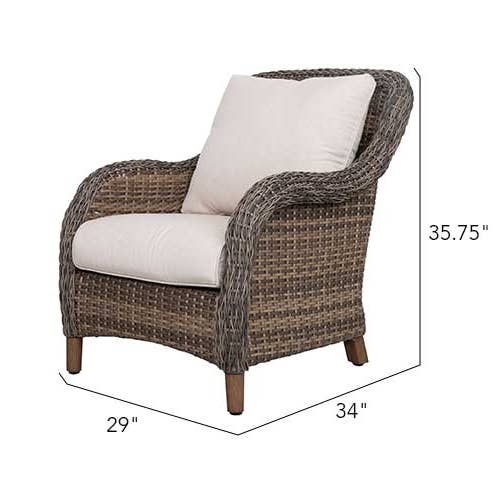 Beige Mitchell 4-Piece Wicker Sofa Set with Swivel Rocking Chairs for wholesale on Faire5