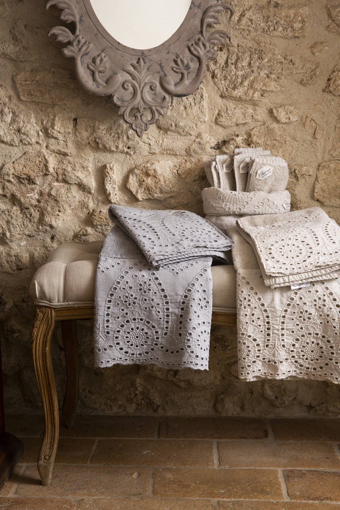 Chez Moi - Wholesale Bath Towel - Sangallo towel pair