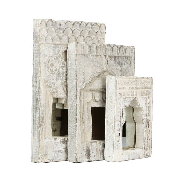 Blue Ocean Traders - Wholesale Wall Mirror - Niche Mirrors, Bleached Set/31