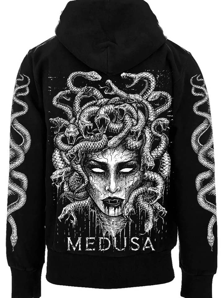 Felpa con cappuccio Medusa per la vendita all'ingrosso da parte di vampirefreaks