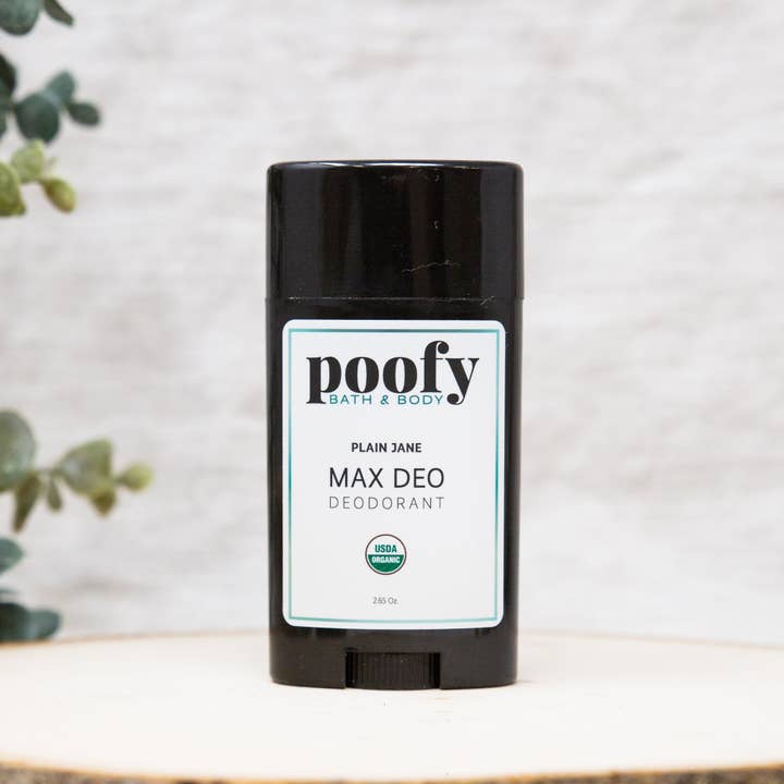 MAX DEO Plain Jane Deodorant (ongeparfumeerd) biologisch voor wholesale door Breathe Easy Infusion LLC
