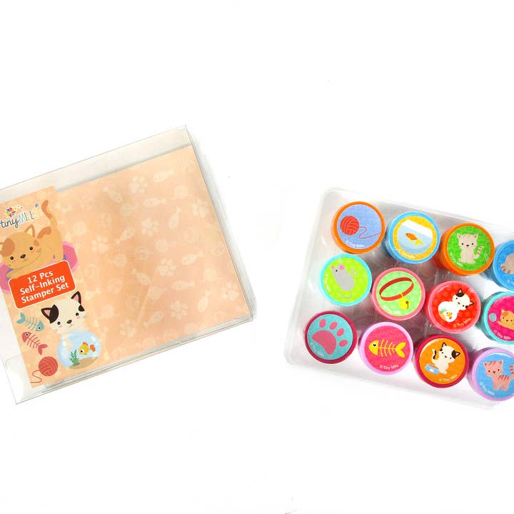 Tiny Mills - Wholesale Rubber/Decorative Stamp - Kids & Baby - Cats/Kitties Stamp Kit for Kids2