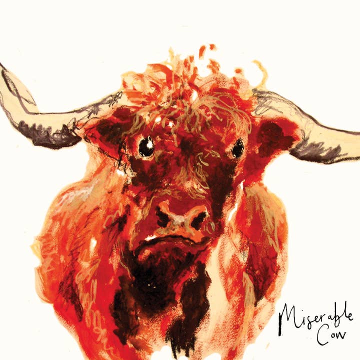 Miserable Cow Card for wholesale by Anna Wright Ltd
