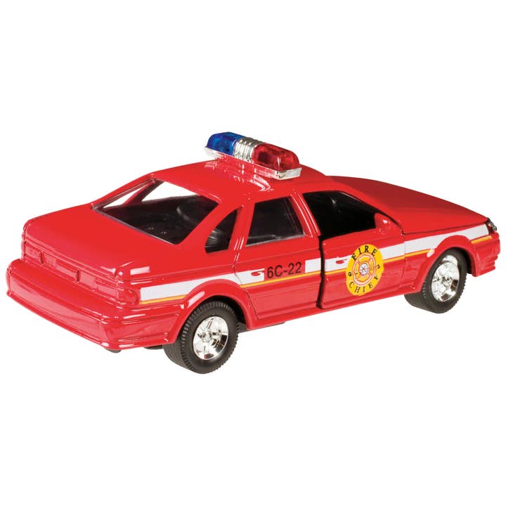 Toysmith - Wholesale Toy Car/Truck - Kids - Pull Back Patrol Cars, Police, Fire Chief, Highway Patrol2