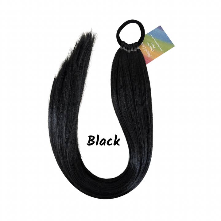 Ultra Unicorn Ponytail - Black - 26” for wholesale by Poppet Locks