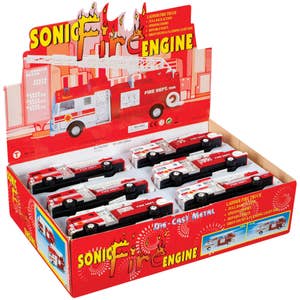 3 Wholesale 7 Pieces Fire Engine Play Set With 19 Inch Fire Engine