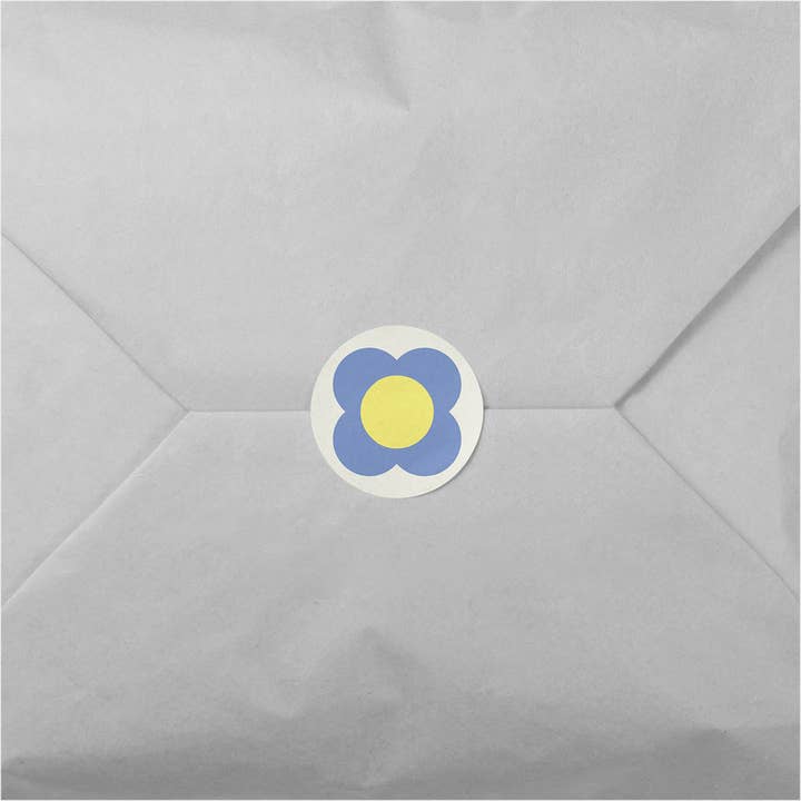 Geo Flower Round Sticker V for wholesale by The Design Craft