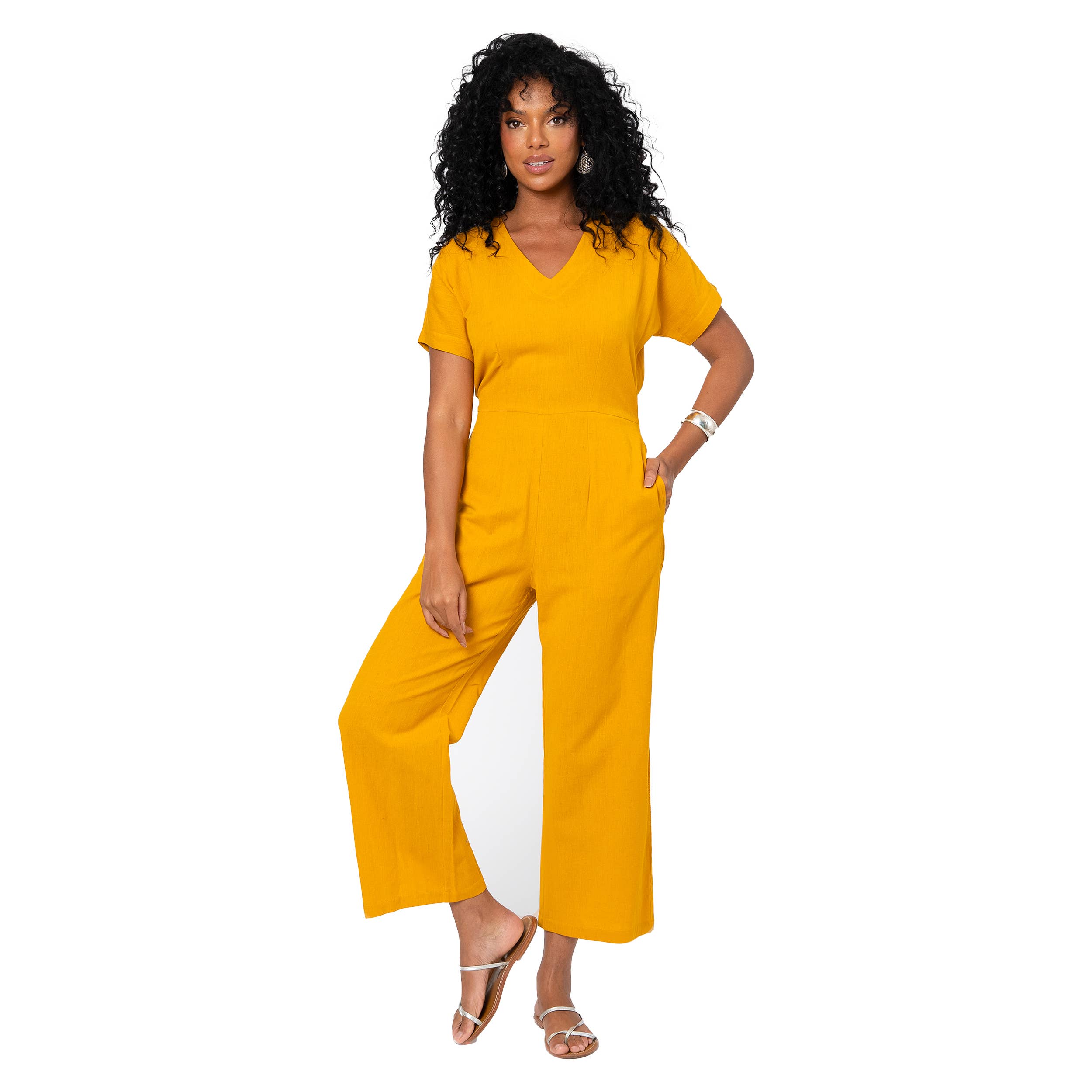 La Mano Boho - Wholesale Jumpsuit - Women's - SUMMER JUMPSUIT LONG SHORT SLEEVES LCO0001I0