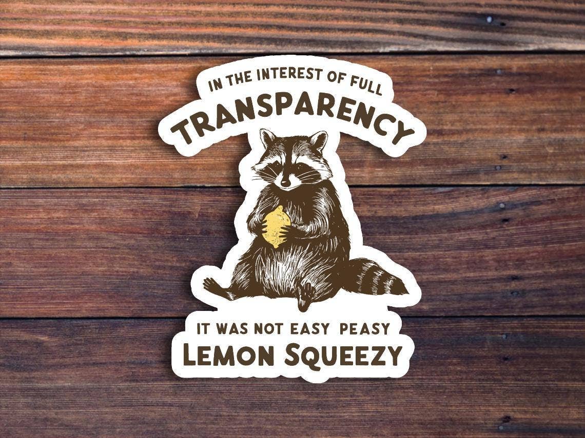 Sticker Horse - Wholesale Sticker - It Was Not Easy Peasy Lemon Squeezy Sticker