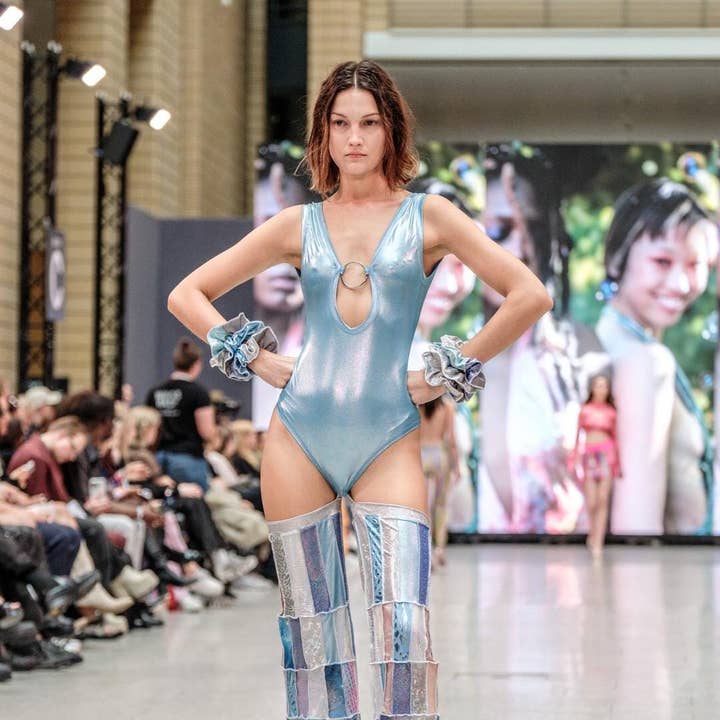 BERLIN FASHION WEEK Summer 08 "Bodysuit with Chaps" for wholesale by Lettau l|. Art Fashion