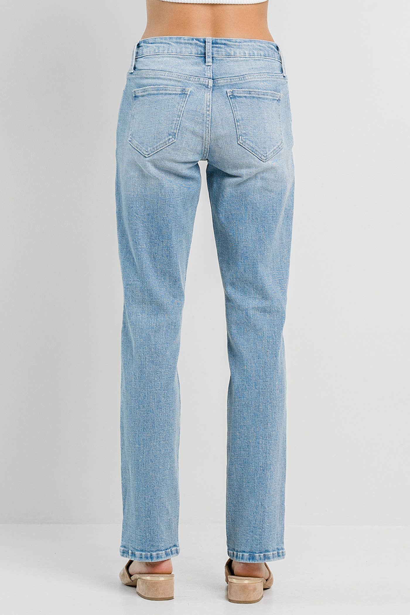 Light Denim Straight with Knee Rips for wholesale on Faire5