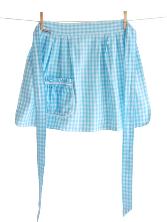 Arne Female Apron Turquoise for wholesale by Funky Doris