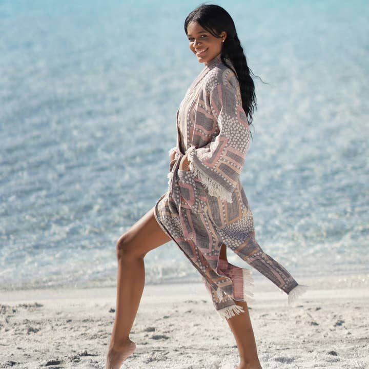 Bagno Milano - Vente Peignoir – femme - Collection de peignoirs et ponchos en peshtemal bio Bagno Milano46