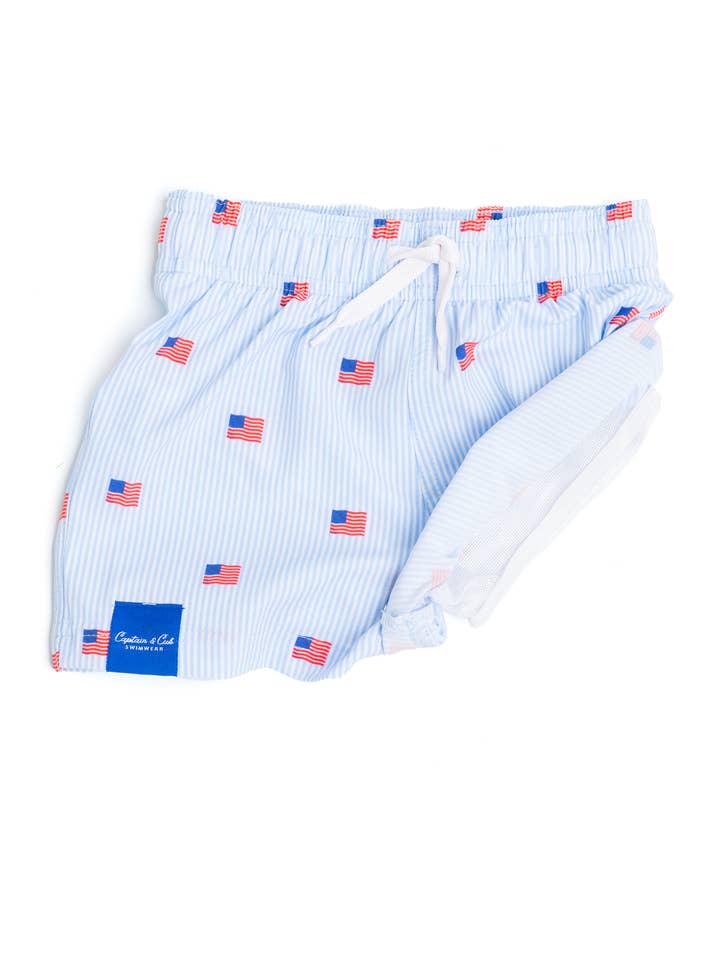 Captain and Cub - Wholesale Swim Shorts - Kids - Baby Boy USA Swim Trunks1