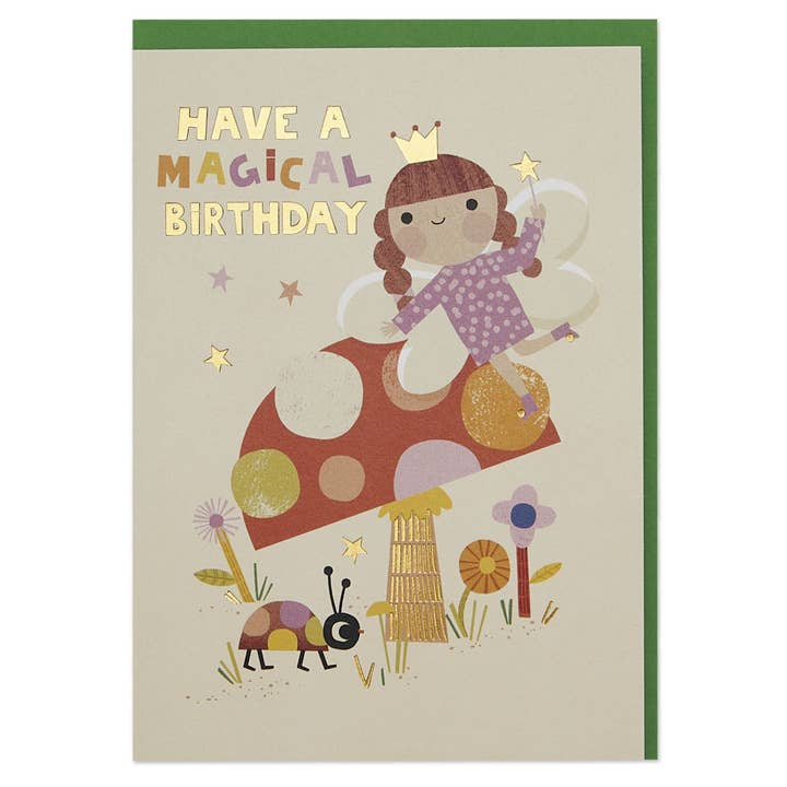 Raspberry Blossom - Wholesale Birthday Card - Birthday Magical Fairy Birthday Card