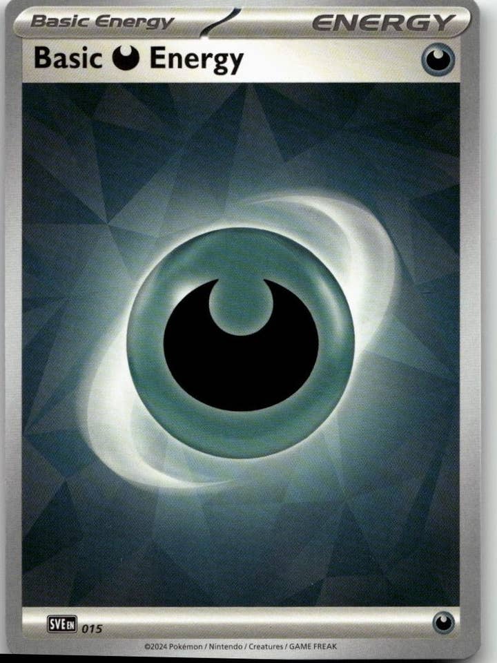 Pokémon SV07: Coroa Estelar - Energia Básica de Trevas #015 por atacado de Chronic Cards