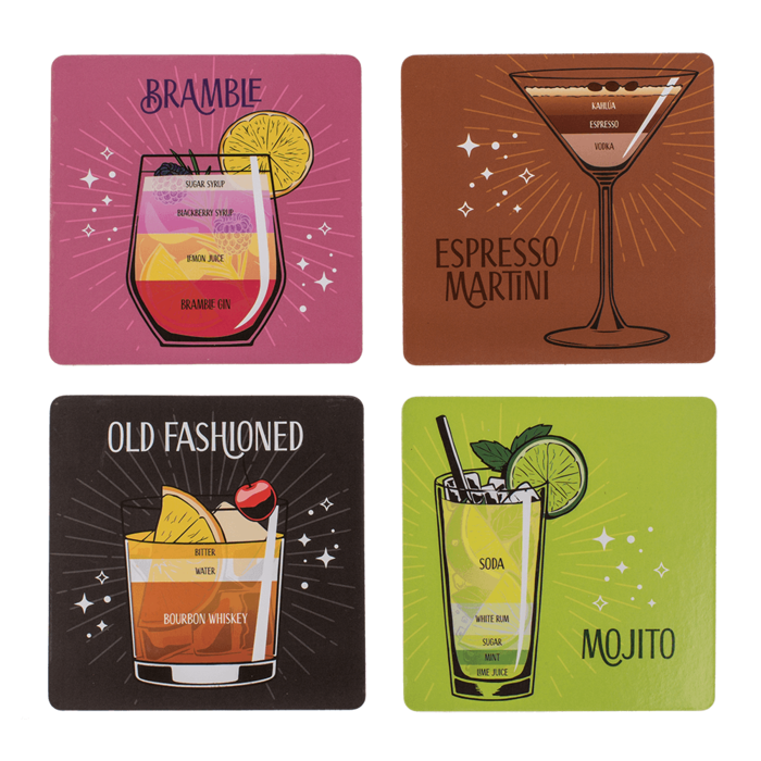 Out of the blue KG - Wholesale Coasters - Cork Coaster, Cocktail Recipes,3