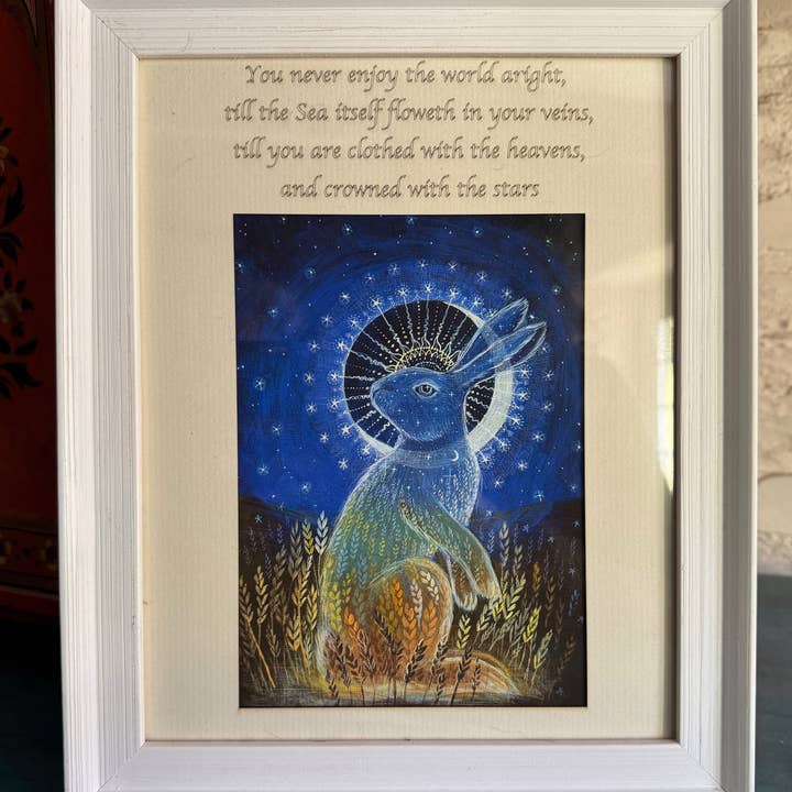 Vestido con los Cielos Giclée firmado y enmarcado para venta al por mayor de Hannah Willow Art