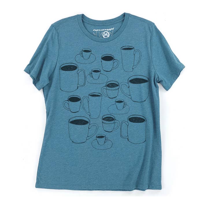 Coffee Cups Calliope Tee for wholesale by Supermaggie @ Faire