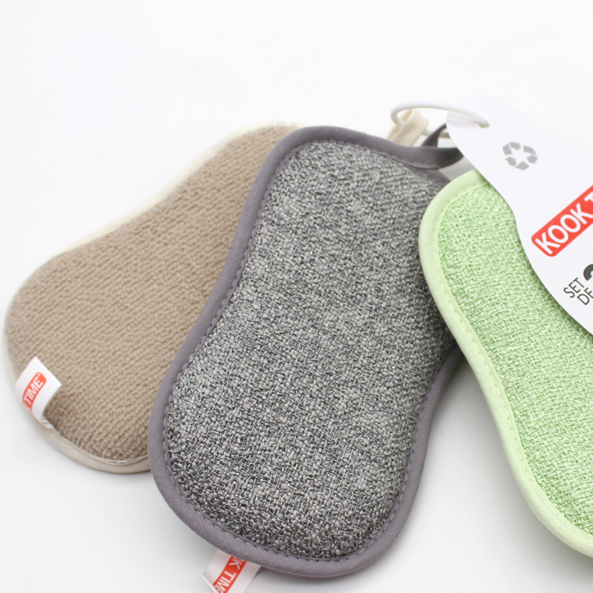 Kook Shop - Venta al por mayor Esponjas de limpieza - Set de 3 Estropajos Mágicos Cocina - Estropajos Microfibra 3