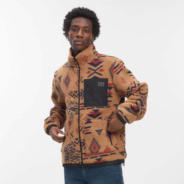 Hydroponic - Wholesale Jacket - Men's - Lobo PL 01 - Brown Aztec/Black4