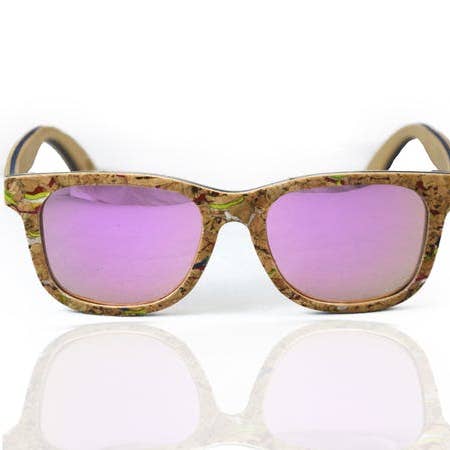 Wooden and cork glasses. for wholesale by Corcho por Naturaleza