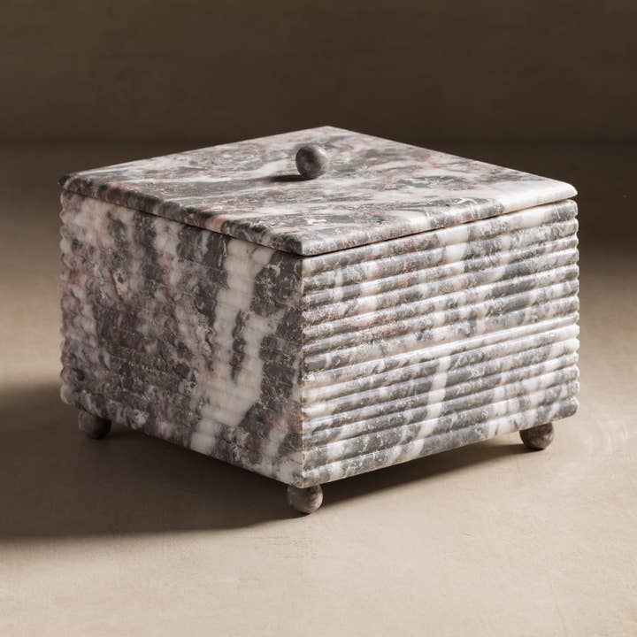 Juno Box - Grey Marble for wholesale by Studio H Collection