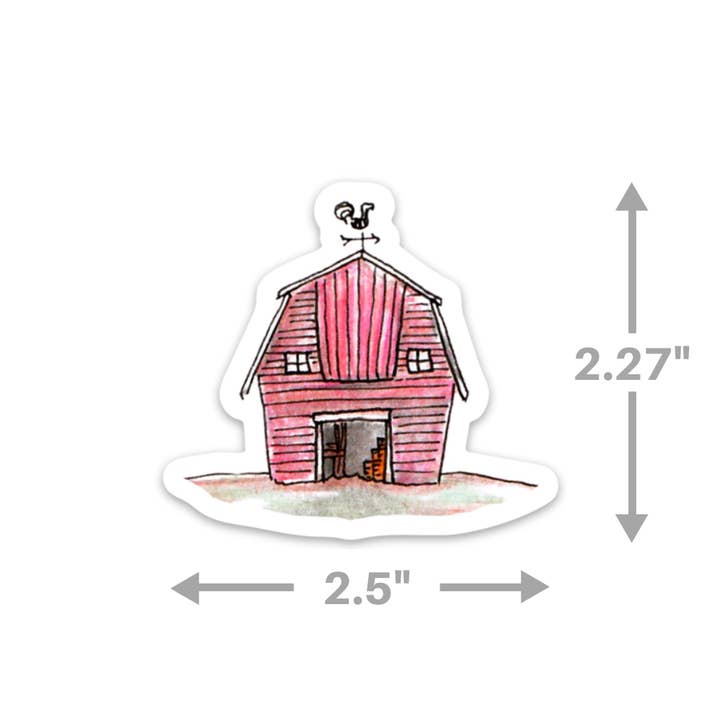 Kevin & Kaia - Wholesale Sticker - Barn Sticker - Sticker1