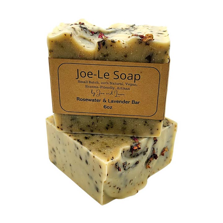 Rosewater & Lavender Bar 6Oz for wholesale by Joe-Le Soap
