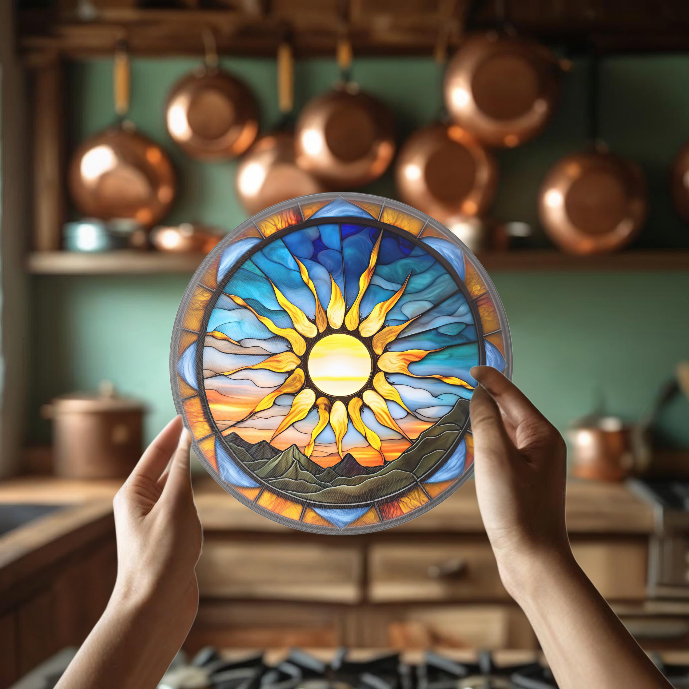 Fernville Creations - Wholesale Cutting Board - Tempered Glass Cutting Board: Sun Glass Charcuterie Tray0