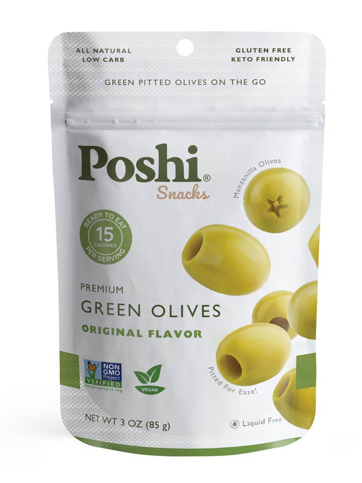 Poshi Olives - Premium Green Olives 3oz/10 for wholesale by POSHI