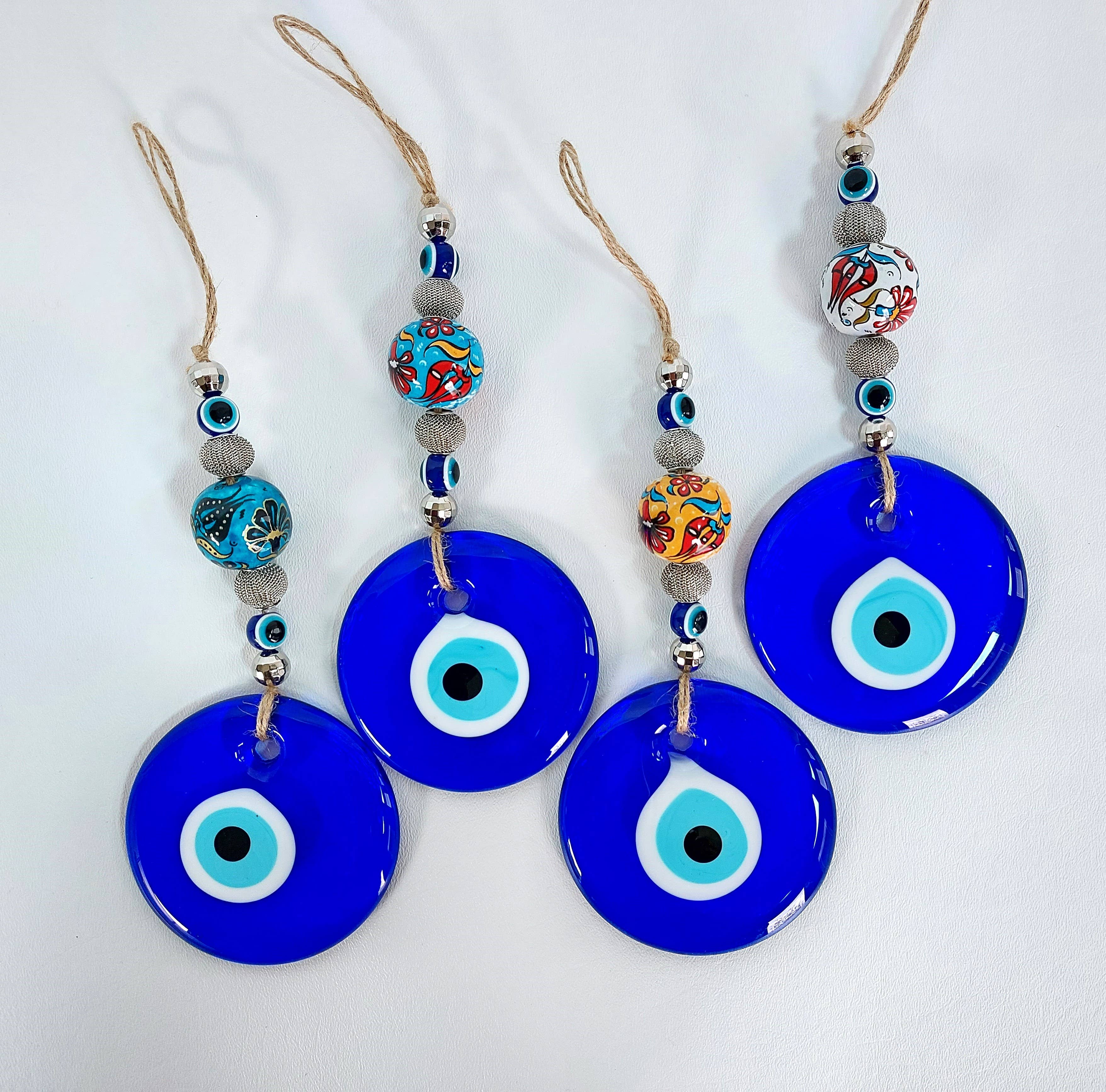 Gifts Amazing! - Wholesale Decorative Tassel/Wall Drop - Evil Eye w/Large Bead Wall Hanging1