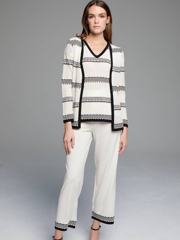 ECRU FENFA CARDIGAN for wholesale by TACHI AND ZUCCA
