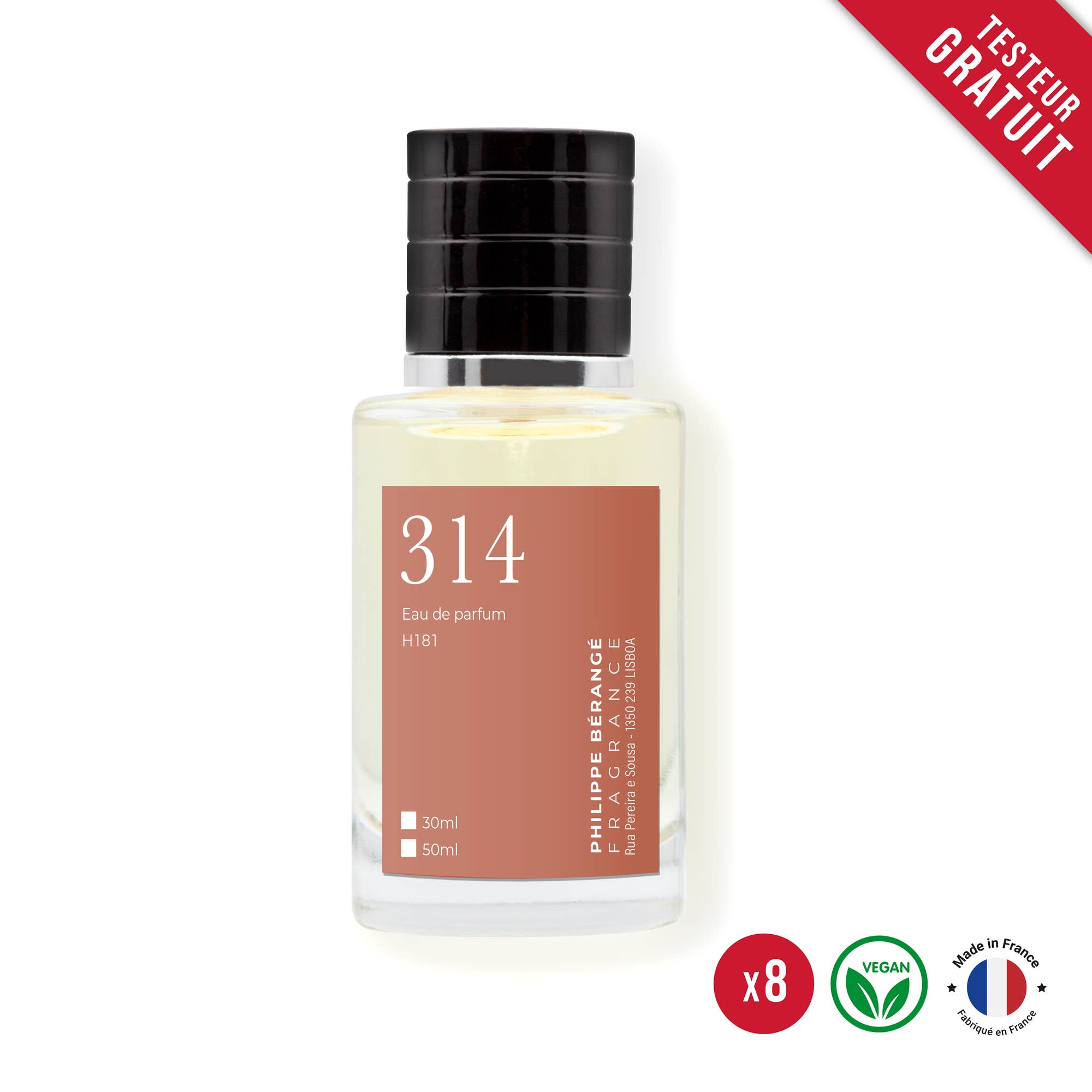 Parfums Philippe Bérangé - Wholesale Perfume/Eau de Toilette - TERRE D'H. inspired the men's No. 314