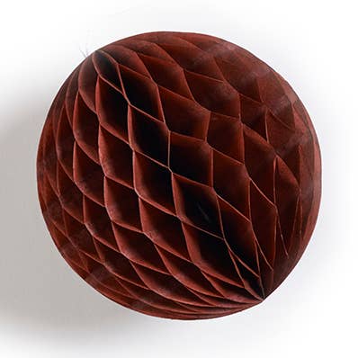 Petra Boase Ltd - Wholesale Ornament Set - Paper Ball Decoration - Pack of 6 - Brown0