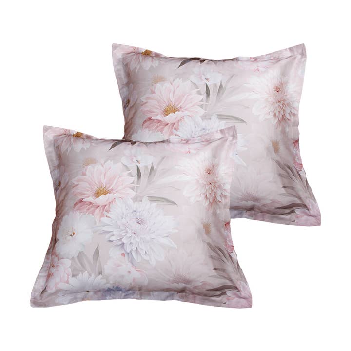 Set of 2 Polyere cotton satin pillowcases 63x63 cm for wholesale by BLANC AVENUE