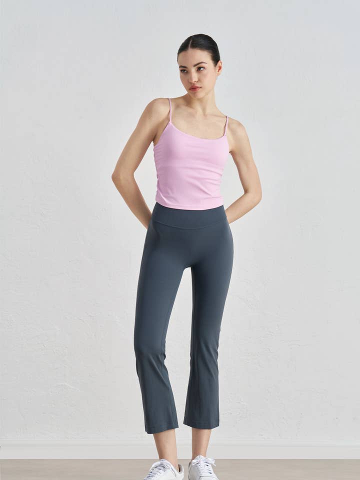 91thelabel - Wholesale Athletic Pants - Women's - Zinnia Lycra® Ankle Flare Yoga Pants
