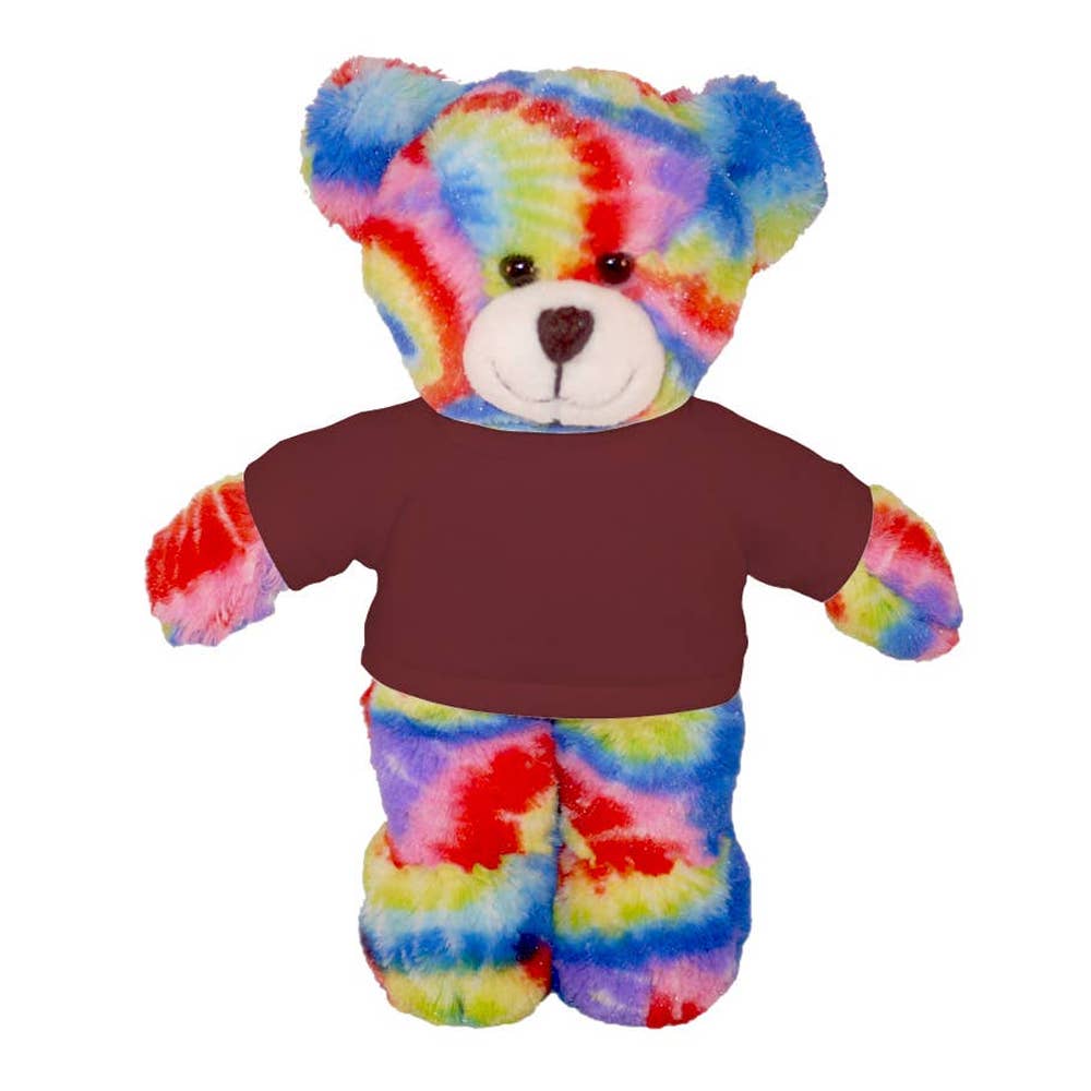 Plushland - Wholesale Stuffed/Plush Toy - Kids & Baby - 8″ Tie-Dye Custom Bear | Personalized Bear Stuffed Animal3