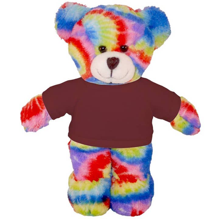 Plushland - Wholesale Stuffed/Plush Toy - Kids & Baby - 8″ Tie-Dye Custom Bear | Personalized Bear Stuffed Animal3