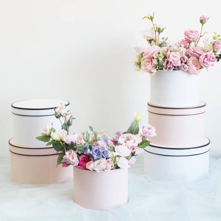 Elegant Design Supply - Wholesale Gift Box - French Inspired Round Flower Box12