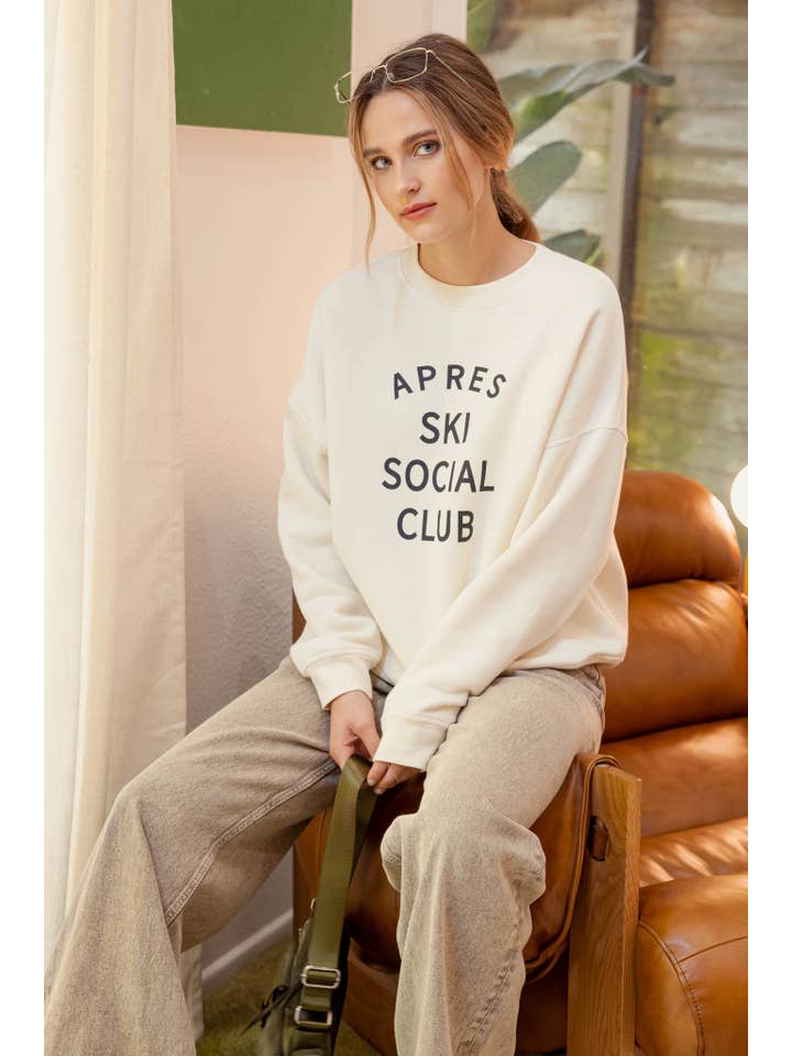 Blu Pepper - Wholesale Knit Top - Women's - SOCIAL CLUB PRINT LONG SLEEVE KNIT TOP 0